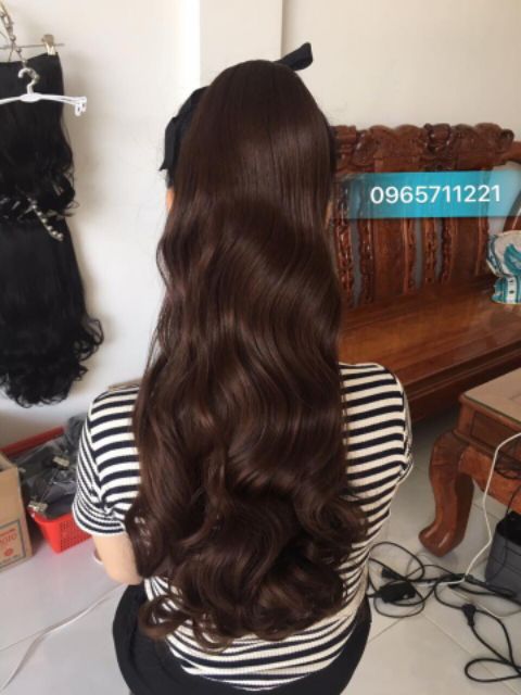 Tóc giả nữ cột ❤️❤️ FREESHIP ❤️❤️ tóc cột xoăn lọn tầng kèm ảnh thật