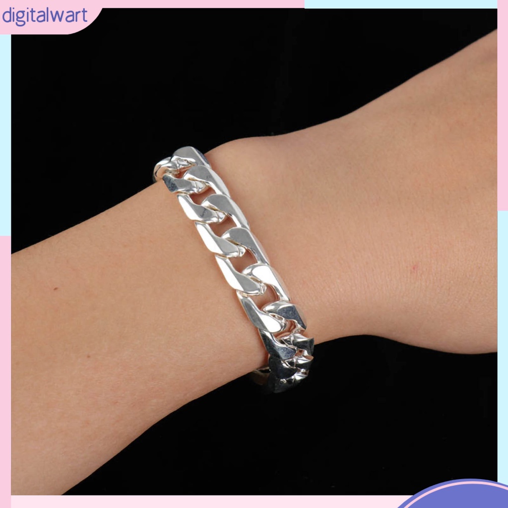 Vòng Tay Mạ Bạc Kiểu Dáng Đơn Giản Cho Nam