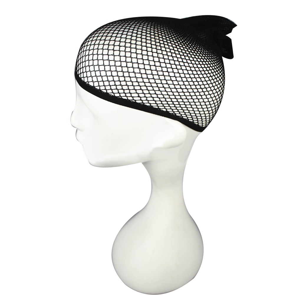Mũ lưới đội tóc giả bằng nylon co giãn màu đen phù hợp cho nữ