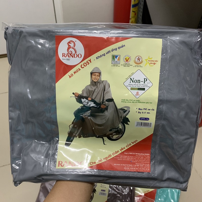 Áo mưa RANDO Poncho Cosy | Tiện Lợi, Dễ Sử Dụng | hibucenter