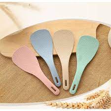 Vá thìa múc cơm nhựa lúa mạch chống dính nhiều màu