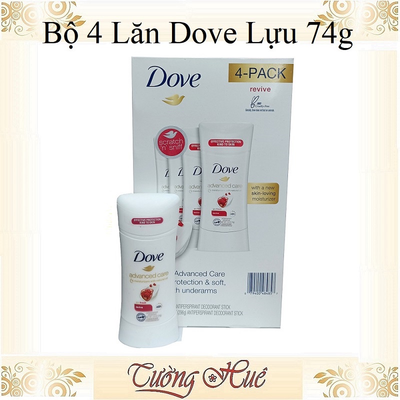 Lăn Khử Mùi Nữ Dove Lựu Advanced Care Go Fresh Revive 48H - 74g.