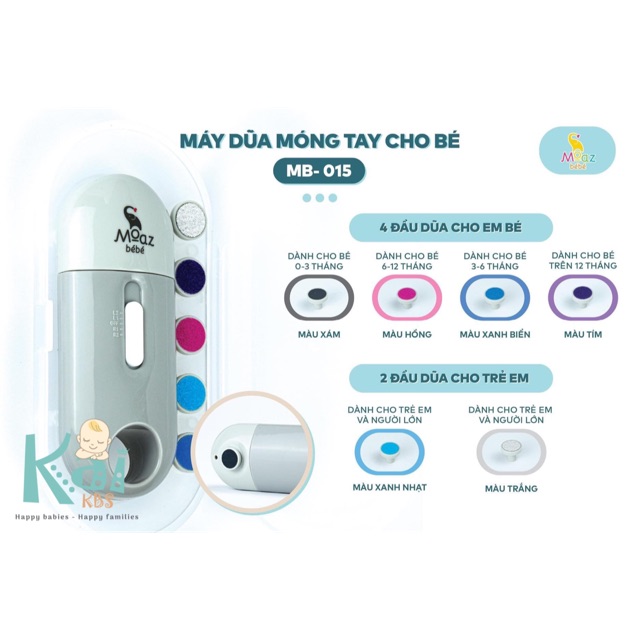 🎀 HÀNG CÓ SẴN 🎀 MÁY GIŨA MÓNG TAY CHO BÉ MOAZ BÉBÉ