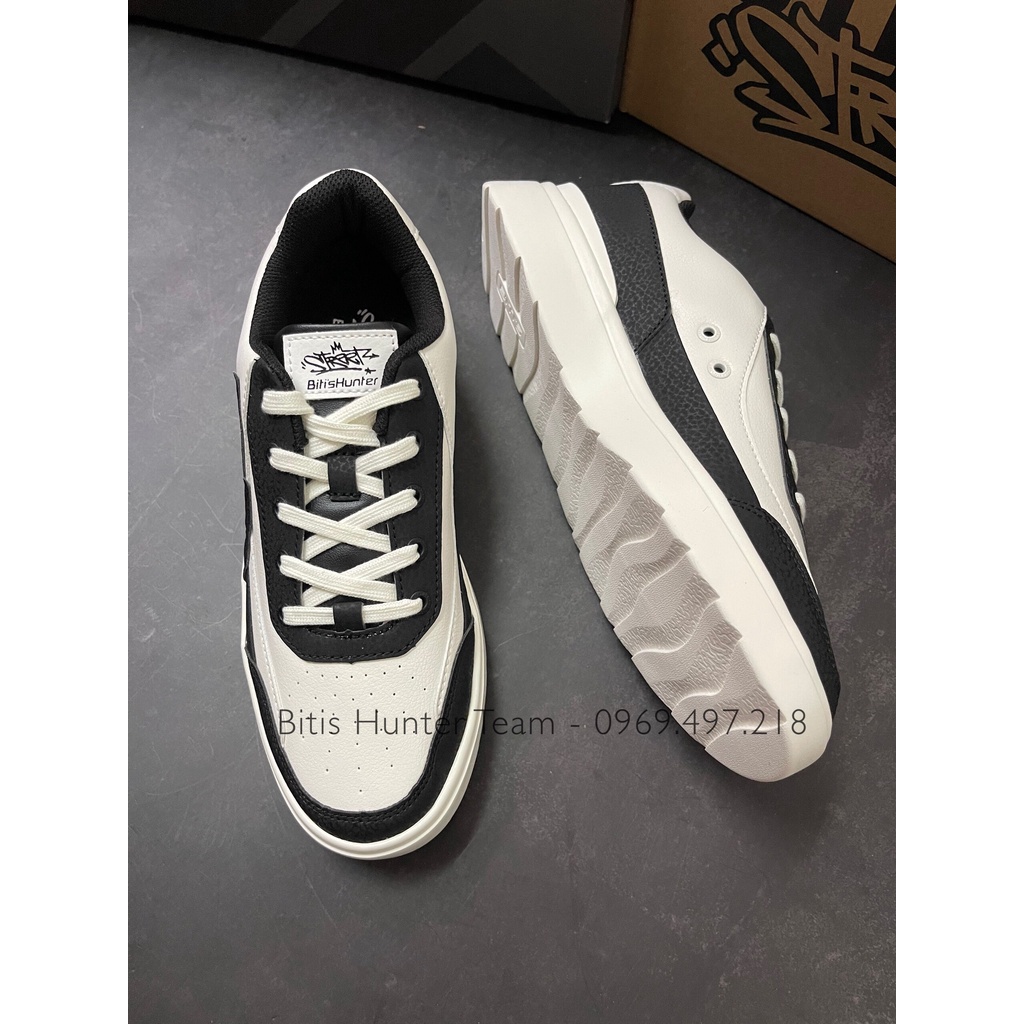 Giày Thể Thao Cao Cấp Nam Nữ Street Z Collection Low W&amp;B - DSWH06600TRG/DSMH06600TRG