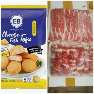 Combo đậu hũ pmai và 500g 3 chỉ b.ò mỹ