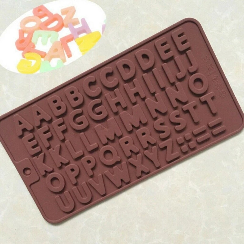 Khuôn silicone làm bánh hình chữ cái DIY