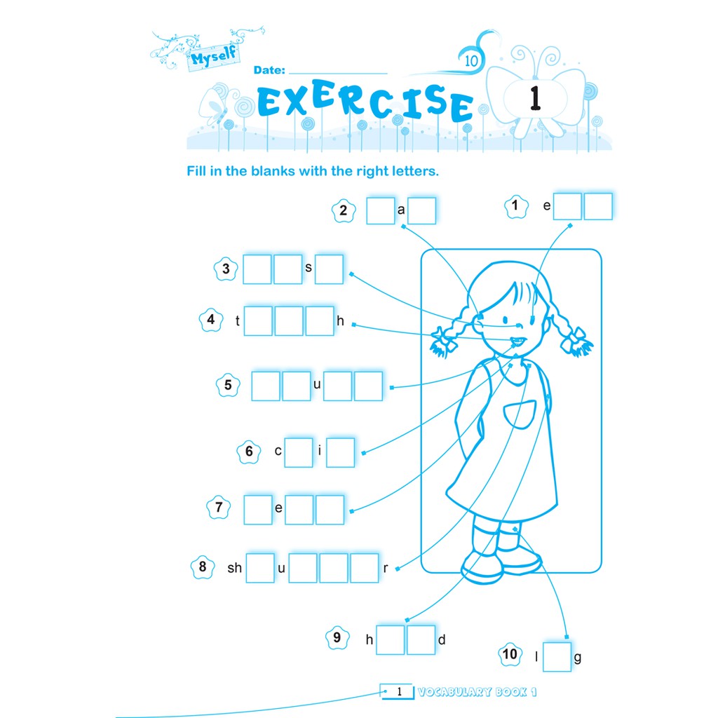 Sách - Bài tập từ vựng tiếng anh cơ bản - Tập 1 - Basic Vocabulary - Workbook Primary 1 | BigBuy360 - bigbuy360.vn