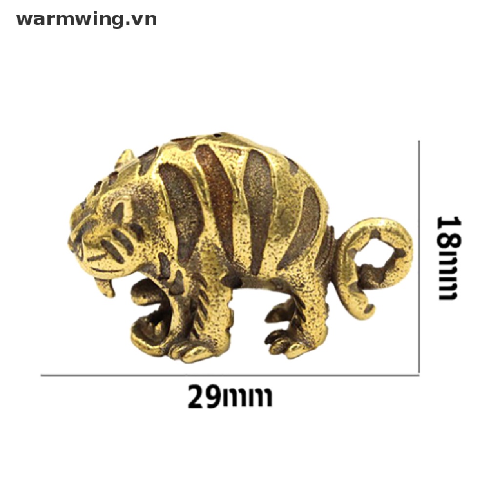 Móc Khóa Hình Chú Hổ Bằng Đồng Thau Dễ Thương