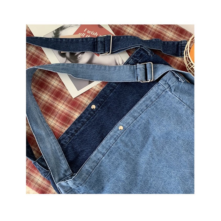 Túi Đeo Chéo Một Bên Vai Sức Chứa Lớn Bằng Vải denim Phong Cách Harajuku Nhật Bản Cổ Điển Dành Cho Học Sinh