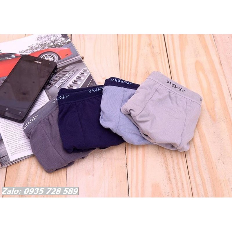 [Xả kho 3 ngày] [Bán sỉ]Quần lót nam cotton 100%- Quần nhật siêu mềm mịn và mát. hàng chuẩn loại 1