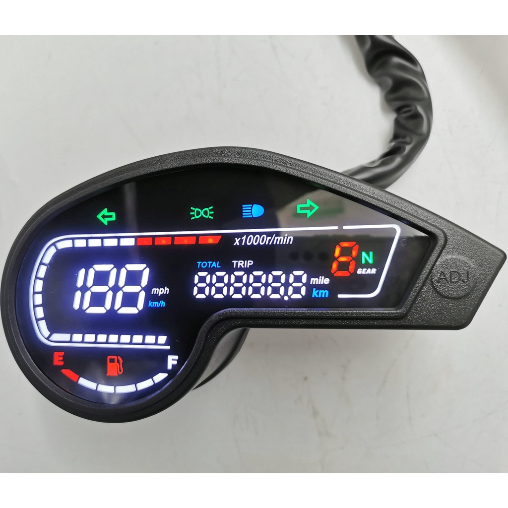 Honda Xr250 Crm250 Baja250 xtz125 Máy đo LCD kỹ thuật số Đồng hồ đo tốc độ Đồng hồ đo tốc độ Máy đo 