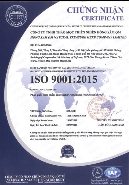 { TPCN } TĂNG CÂN HỒNG SÂM QM ( cam kết hàng chuẩn) | BigBuy360 - bigbuy360.vn