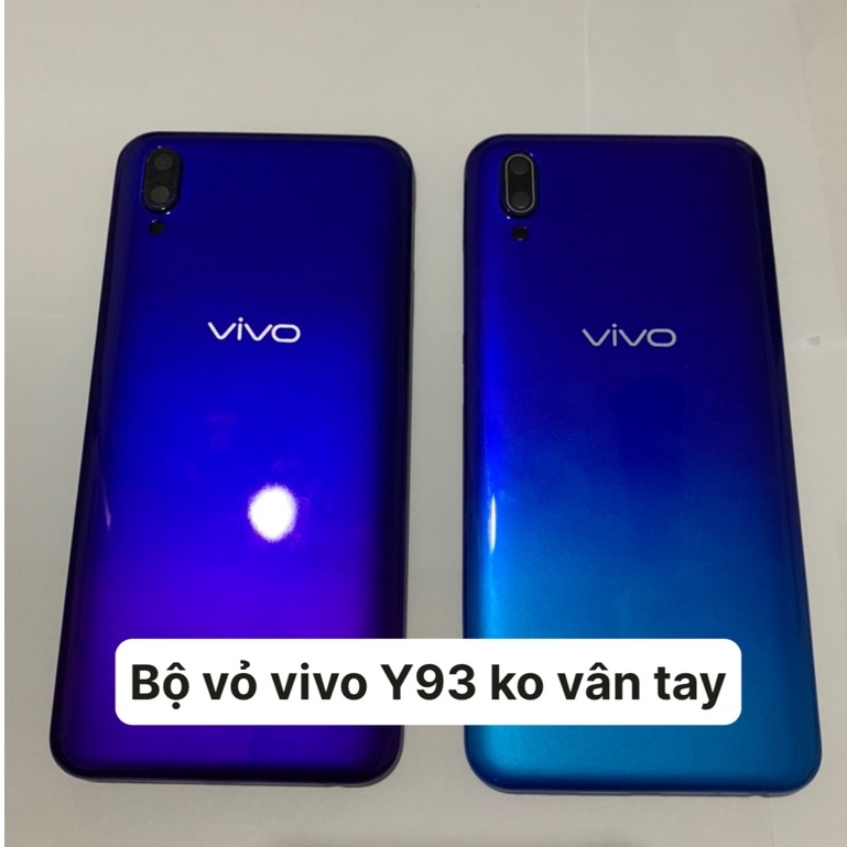 Bộ vỏ điện thoại full zin Vivo Y93 không vân tay - bộ gồm lưng, sường, phím bấm, kính camera
