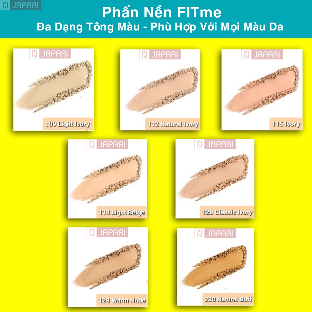 Phấn Nền Kiềm Dầu Chống Nắng Maybelline Fit Me-Phấn Trang Điểm Che Khuyết Điểm Maybeline Mỹ Phẩm Trang Điểm JAPARI