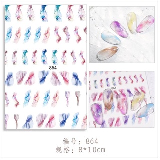 Miếng dán móng tay Miếng dán móng tay cho bé, mực, graffiti, miếng dán dễ thương cho móng tay.