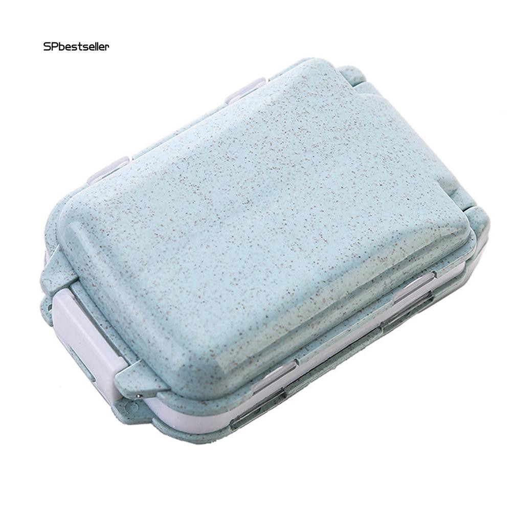 Hộp đựng thuốc có 8 ngăn chất liệu nhựa PP nhỏ gọn tiện lợi