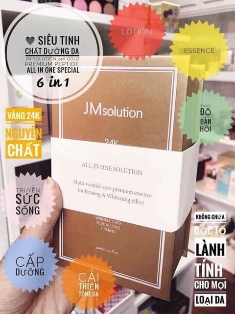 Tinh chất JMsolution 24K Gold Premium Peptide All-in-one Special Hàn Quốc - mẫu mới 2019