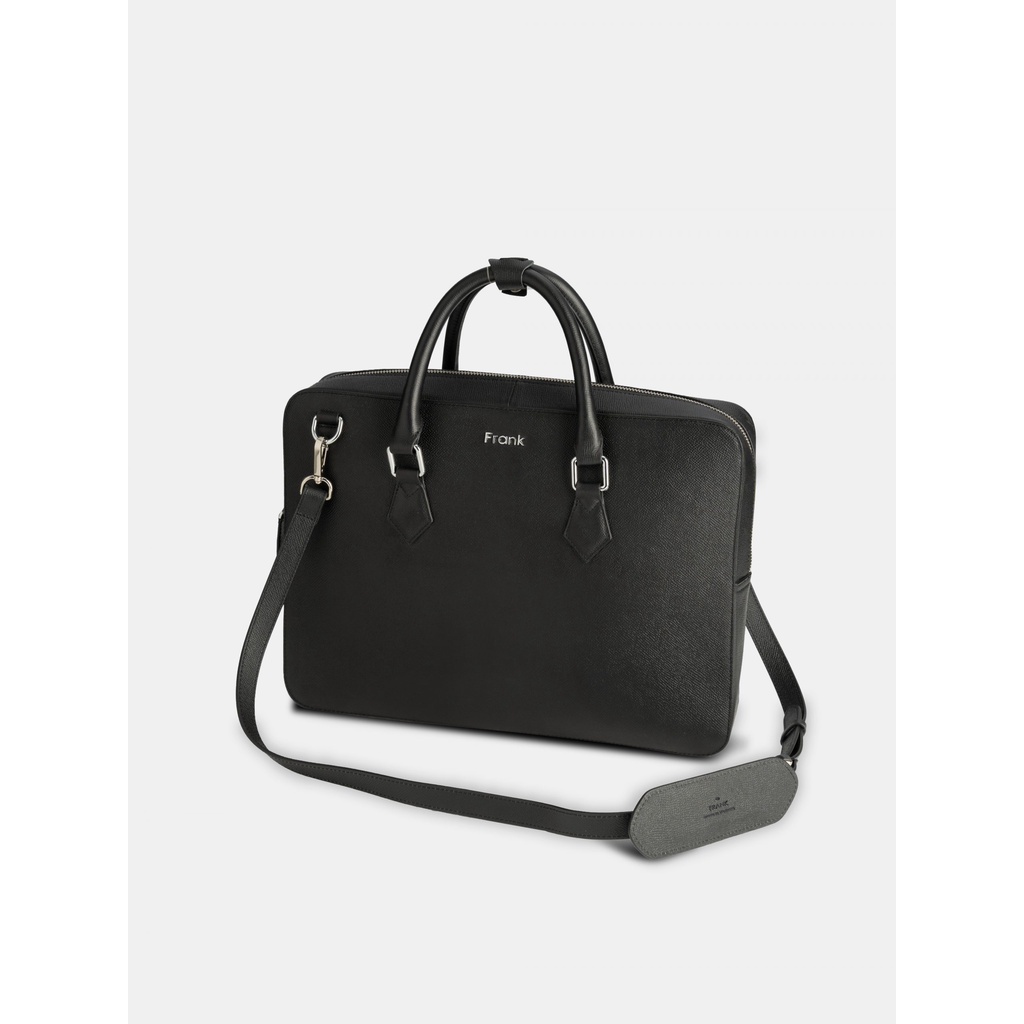 Cặp Đựng Laptop Da Bò Epsom Cao Cấp FRANK Edwin Bussiness Bag Túi Xách Đeo Chéo Chống Nước
