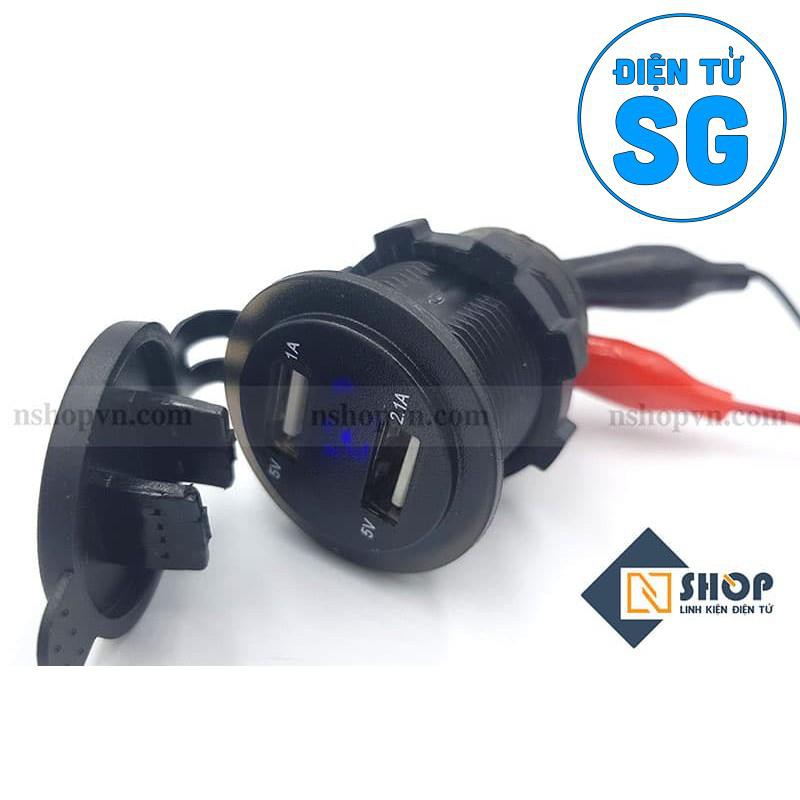 Mạch sạc điện thoại chống nước gắn xe 12-24VDC - JAE9
