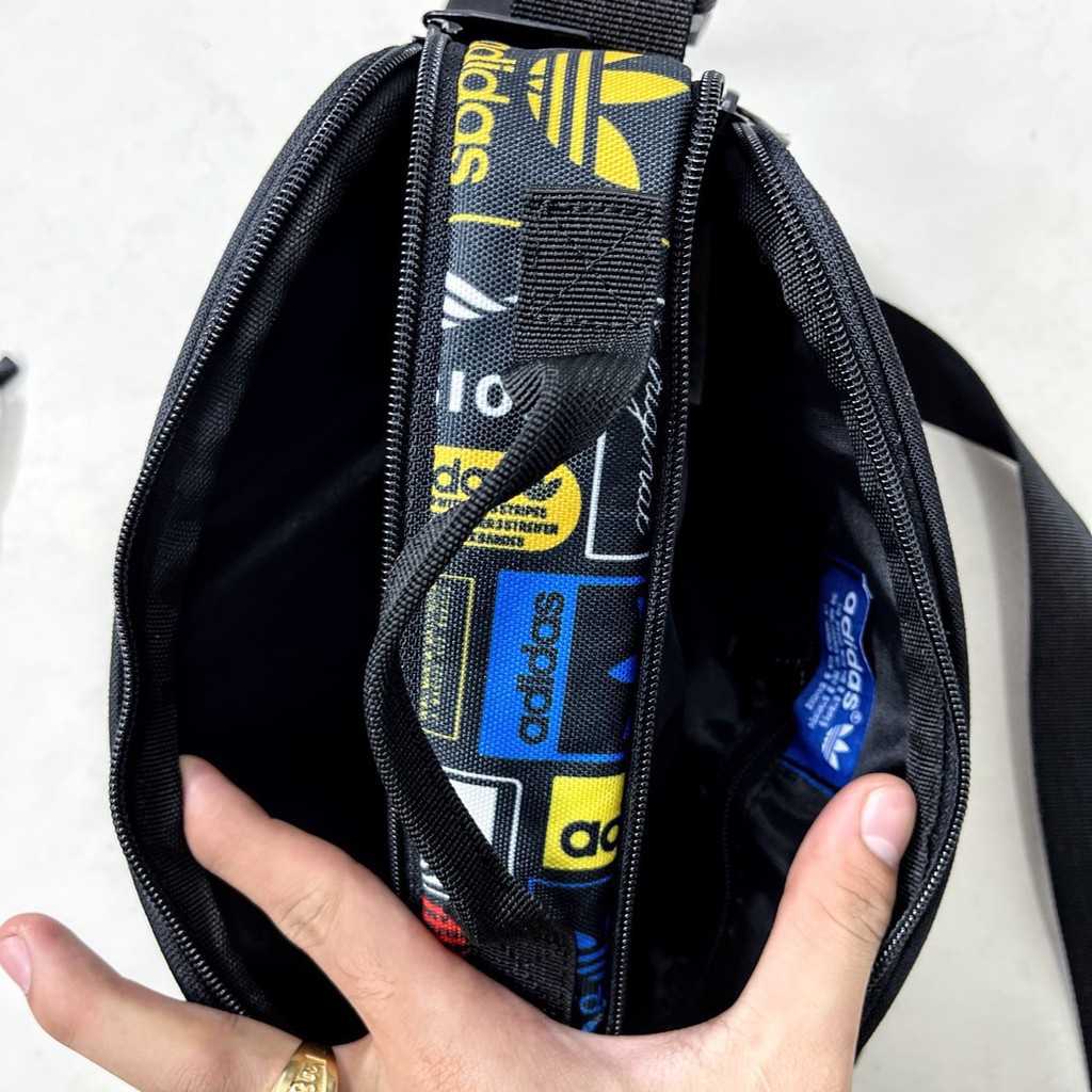 TÚI ĐEO CHÉO CẶP CHÉO ADIDAS FULL COLOR CHẤT VẢI POLYESTE CAO CẤP, TÚI THOIW TRANG AD1A21 FULL COLOR