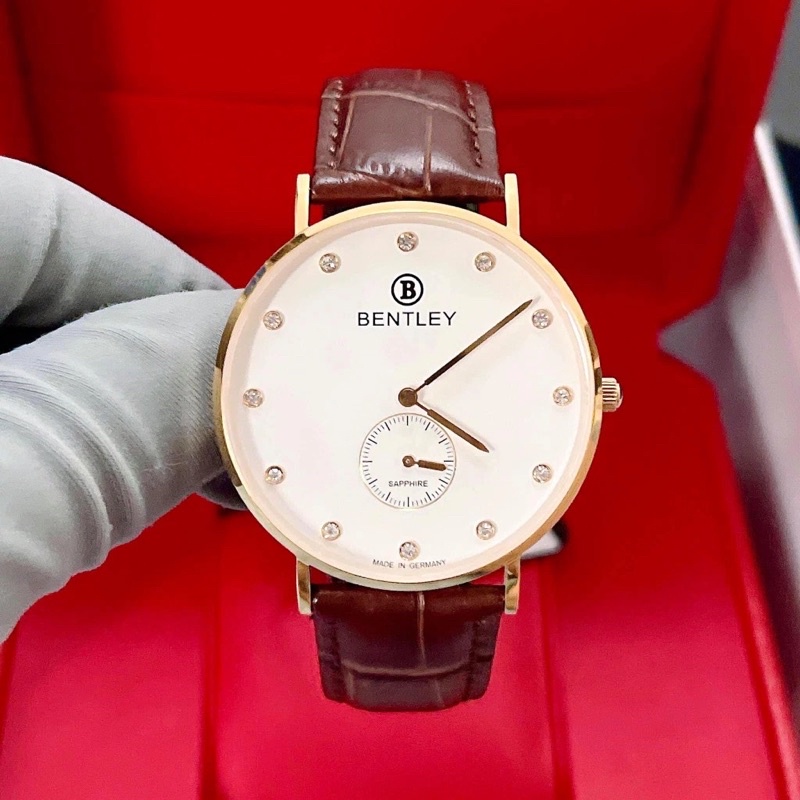 Đồng hồ dây da thương hiệu Bentley của Đức,hàng chính hãng cho nam