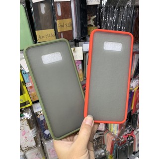 Ốp lưng samsung S8 plus viền dẻo màu lưng nhám