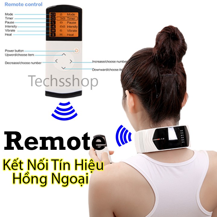 Máy Massage Vai Gáy Cổ Puli PL-758 Có Remote Điều Khiển