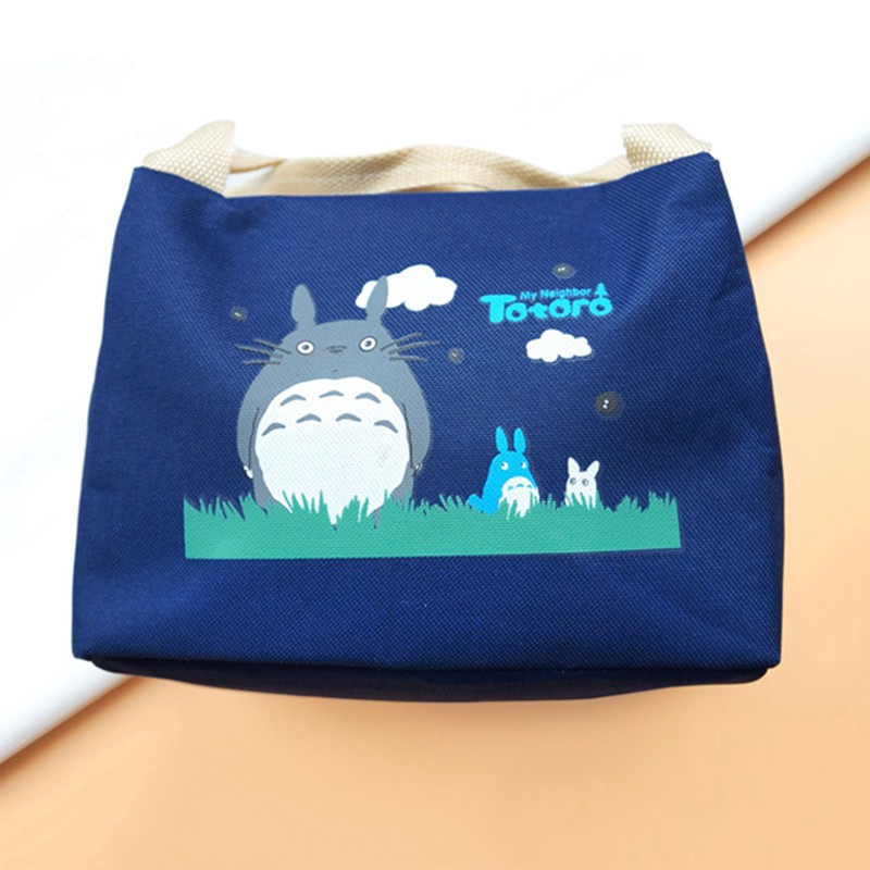 Túi Đựng Hộp Cơm Trưa Cách Nhiệt Chống Thấm Nước In Hình Totoro