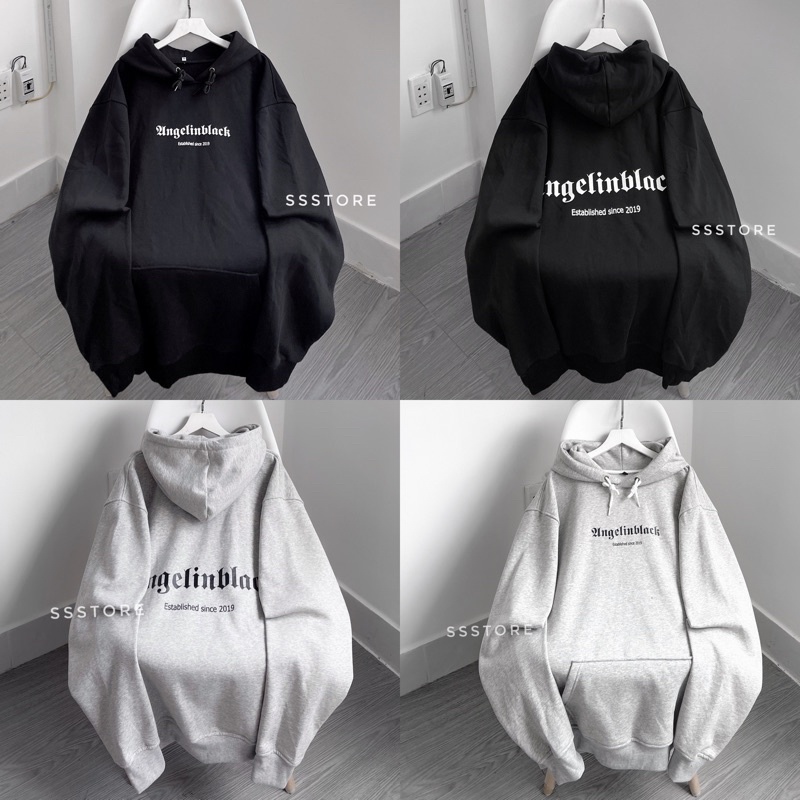 Áo Hoodie nỉ xám chữ 2019 unisex ảnh thật SSSTore