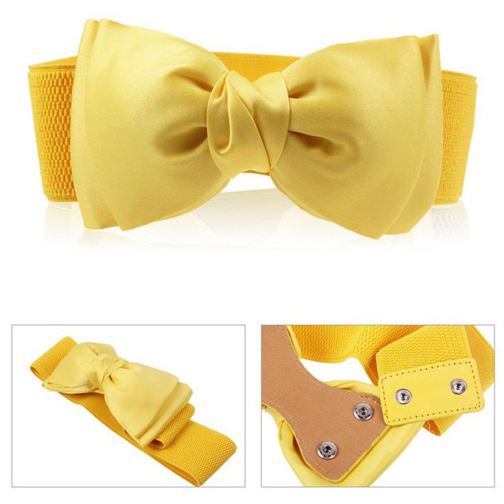 Thắt lưng co giãn phối nơ thiết kế thanh lịch cho phái nữ