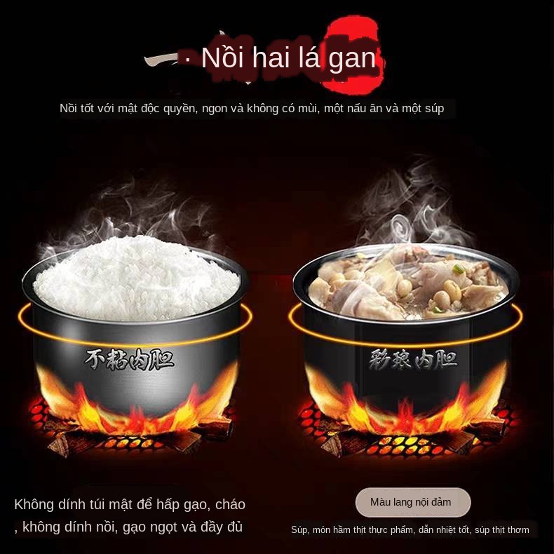 ✸☑℗Nồi áp suất điện Supor Gia dụng cơm cao 5 / 6L Thông minh Giá đặc biệt Hoàn toàn tự động 3-4 Người 5-8 Chính hã