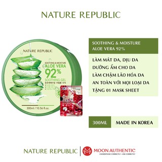 Gel nha đam 92% Natural Republic