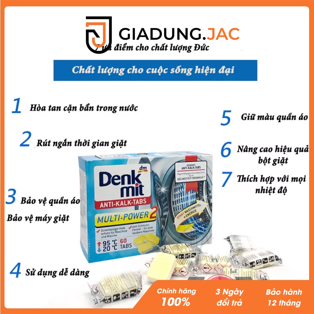 Lẻ viên tẩy lồng giặt Denkmit [HÀNG CHUẨN ĐỨC]