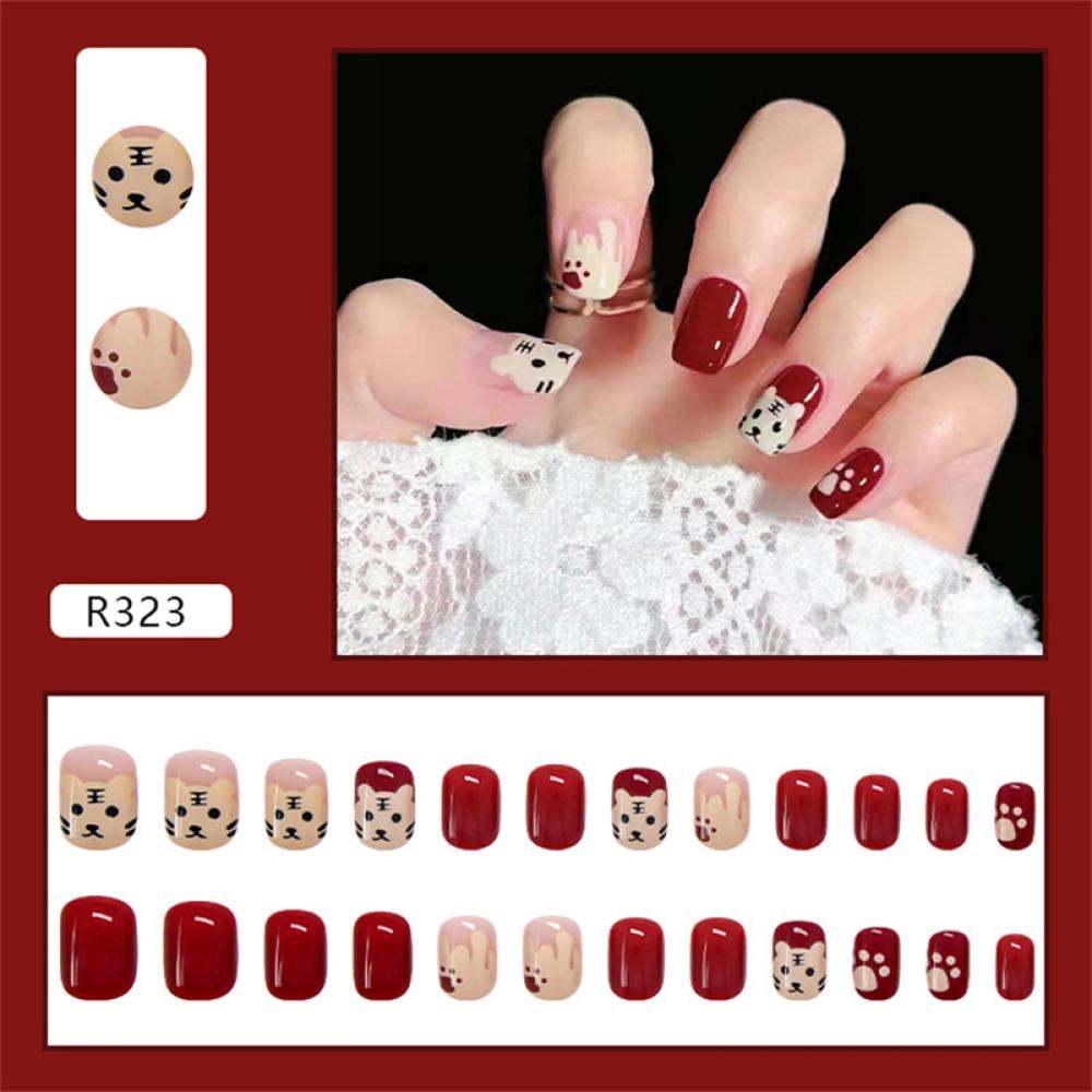 Bộ 24 Móng Tay Giả Đơn Giản Tháo Rời Được R321-R360 C4E8