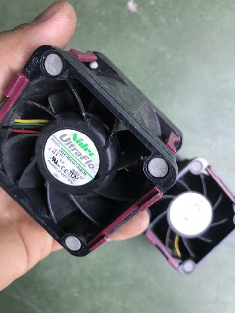Quạt máy chủ dell delta , nidec ultraflo 12v 3.3A và 2.45A , vuông 6cm