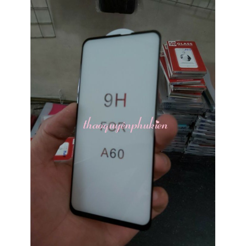 kính cường lực 5D xịn cho Galaxy A60 Full keo màn hình hiệu Glass