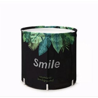 Bồn tắm xếp gọn 6 lớp cao cấp Seamless BackGround 65x70cm