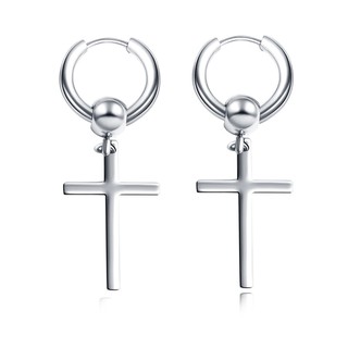 Khuyên tai thánh giá chữ thập Titanium