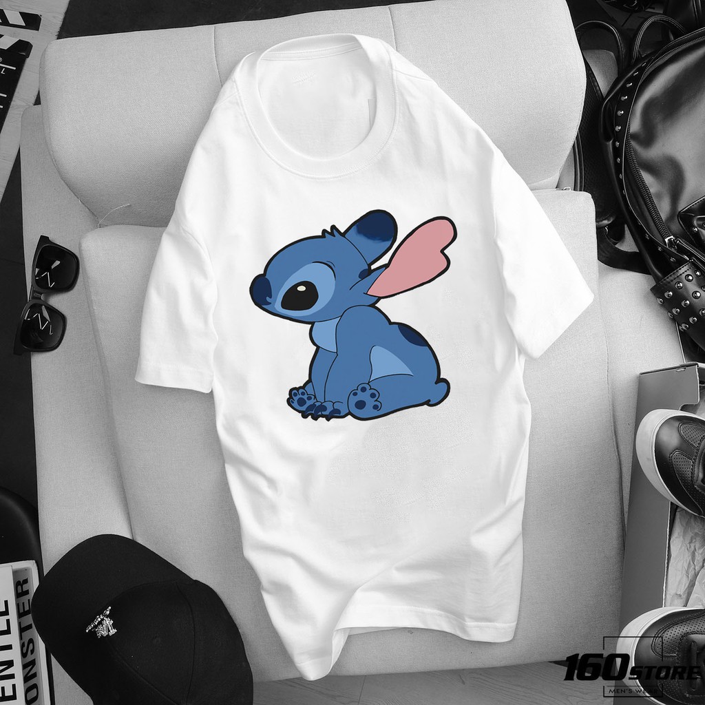 ÁO THUN CỔ TRÒN TAY NGẮN STITCH-LILO IN HÌNH CỰC ĐẸP GIÁ RẺ CỰC SHOCK CÓ SIZE TRẺ EM - 120