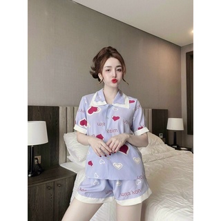 Đồ bộ lụa Mango mặc nhà. Đồ bộ quần đùi. Đồ bộ quần dài