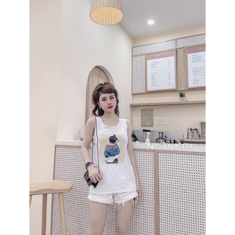 BÁN SỈ ÁO BA LỖ CHỮ LOVE 5M CHO NỮ | BigBuy360 - bigbuy360.vn