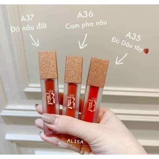 Son A37 Black Handmade màu đỏ nâu