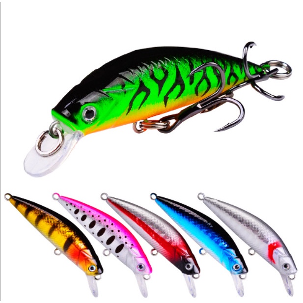 Mồi Câu Lure Cá Gỉa Minnow Dài 6cm nặng  6m _ Mồi Câu Cá Lóc _ Lure _ 11