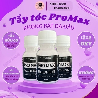 Thuốc tẩy tóc ProMax, Bột tẩy tóc cao cấp không xót da đầu, tặng kèm oxy trợ nhuộm và gang tay