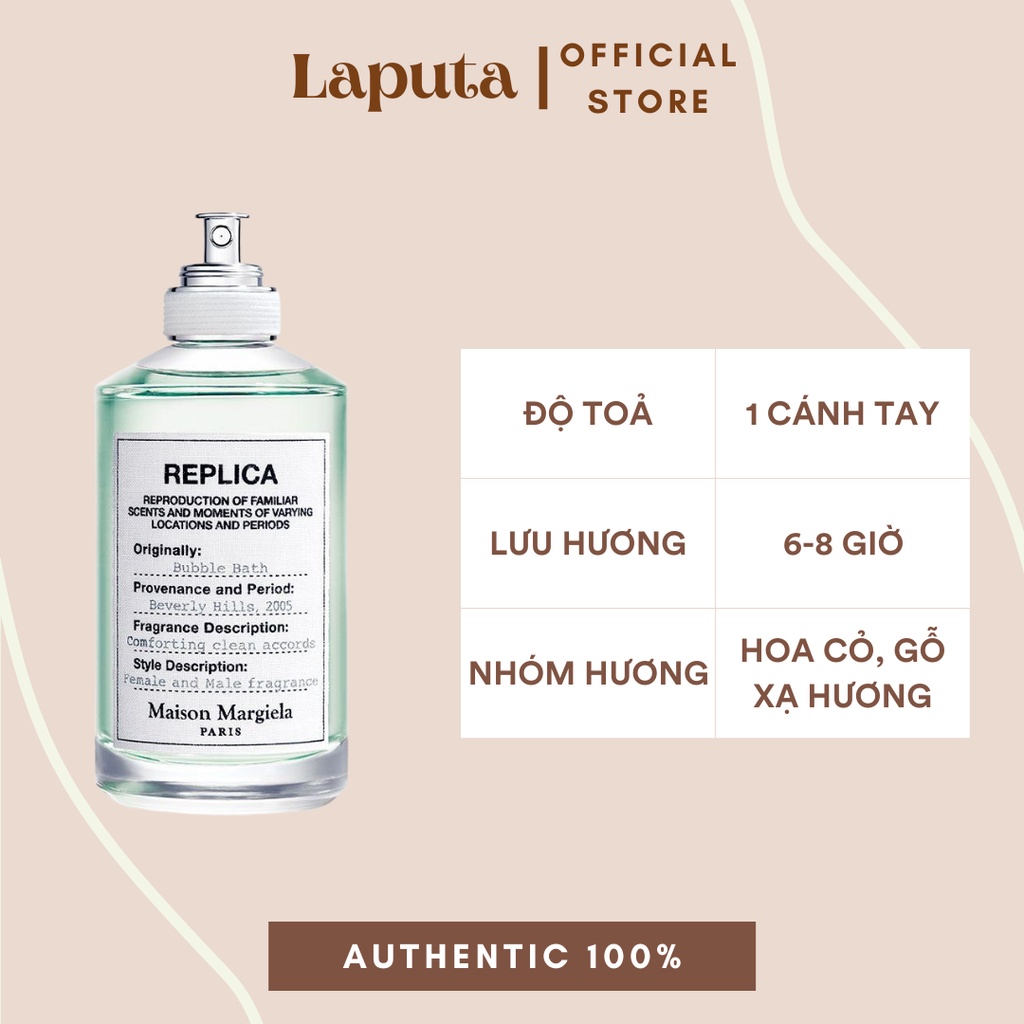 Nước Hoa Unisex Replica Bubble Bath LAPUTA Mẫu thử 5ml, 10ml