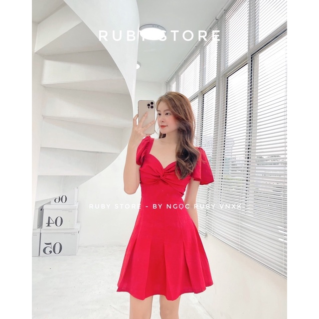 Đầm xoắn ngực tay cánh tiên ( HÌNH THẬT ) | BigBuy360 - bigbuy360.vn