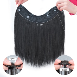 Tóc giả nối dài WIGSIN bằng sợi tổng hợp dáng thẳng ngắn kiểu chữ U với 4 kẹp trong một cho nữ