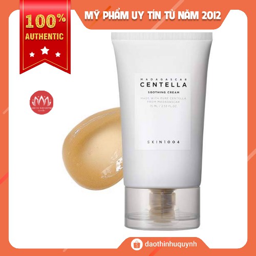 Kem Dưỡng Skin1004 Madagascar Centella Soothing Cream Lành Tính - Làm Dịu Da 75ml Skin 1004