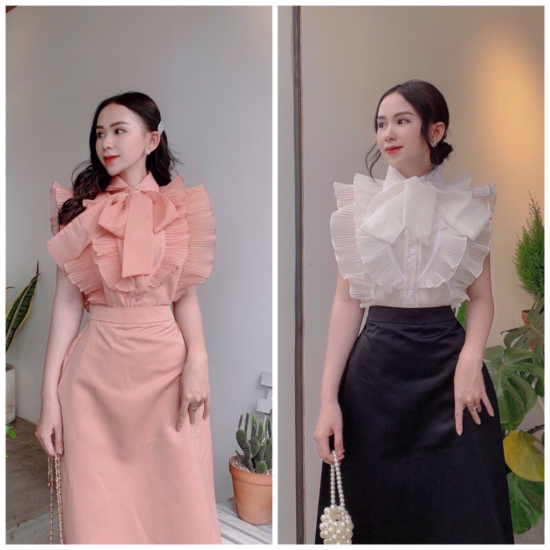 SET ÁO DẬP LY CHÂN VÁY TRƠN