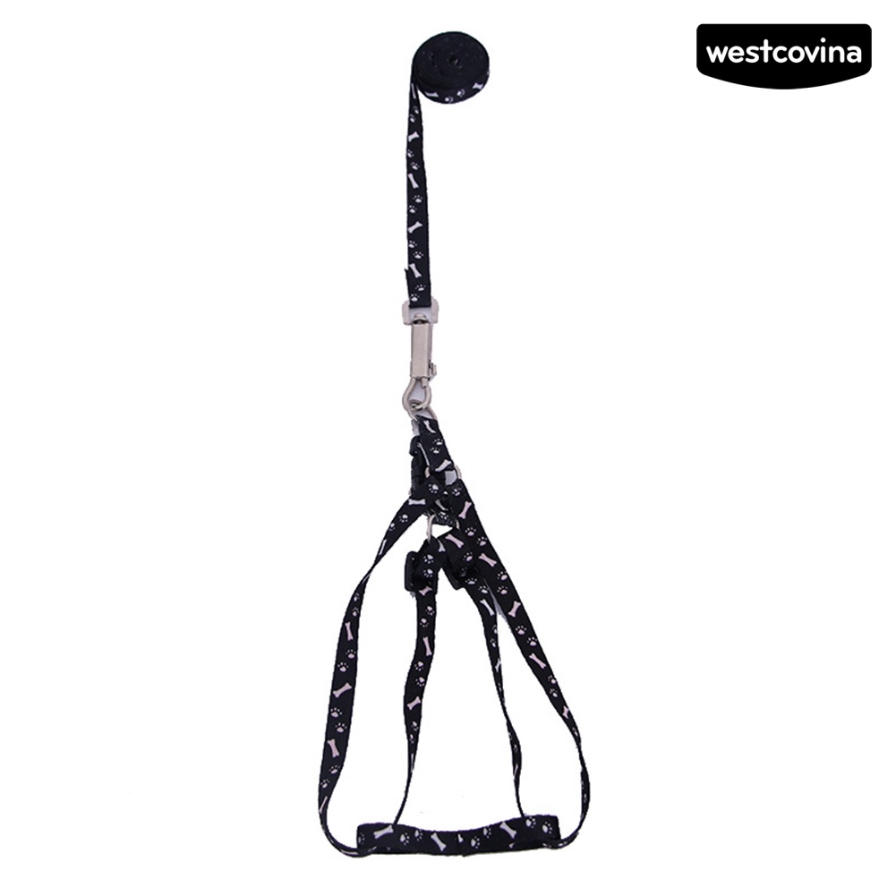 Dây Dắt Thú Cưng In Họa Tiết Xương Có Thể Điều Chỉnh